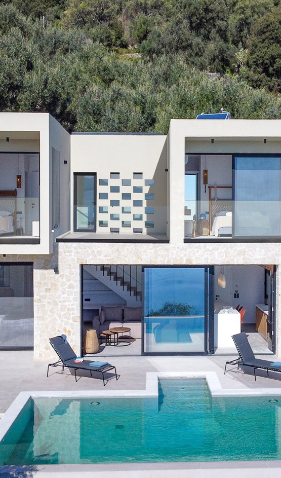 Luxury villas in Corfu with private pool and panoramic sea views
